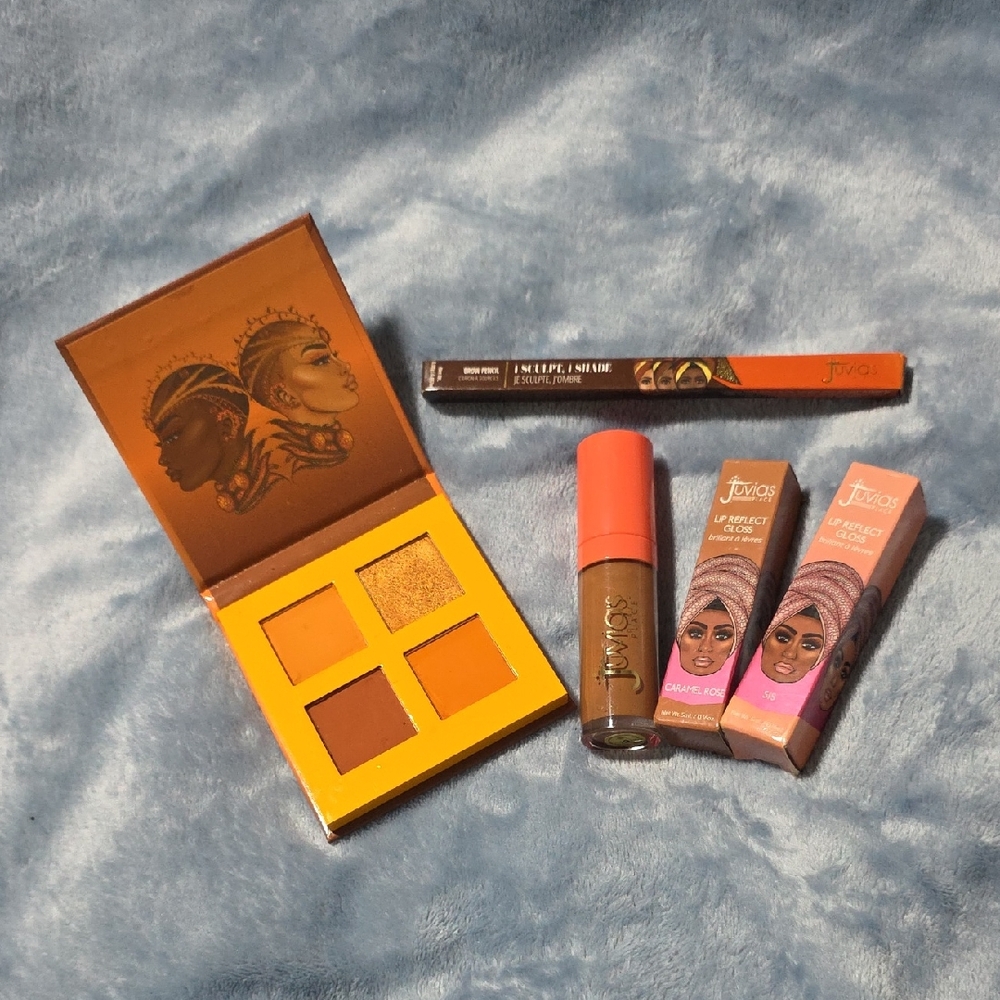 Juvia's Place Vibrant Eyeshadow and Lip Set - Gold and Orange